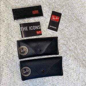 Two RayBan Sunglass Cases